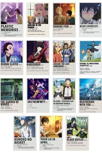 Anime Duvar Poster Seti - Manga Poster Kolaj Seti - 60 Adet - Arkası Yapışkanlı - Kutulu Set ürün fotoğrafı