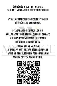 Valiz Tekerleği Kids Teker 4 Adet Yeşil ürün fotoğrafı