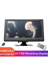 10 Inc Monitör Hdmı Usb Vga Av Destekli Araç Içi Çok Kullanımlı ürün fotoğrafı