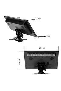 10 Inc Monitör Hdmı Usb Vga Av Destekli Araç Içi Çok Kullanımlı ürün fotoğrafı