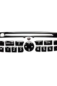 Renault Fluence, Megane 3, Clio 3, Laguna, Master, Scenic, Kangoo Pianoblack Teyp Tuş Takımı ürün fotoğrafı