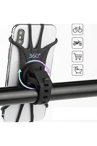 360° Universal Bisiklet Telefon Tutucu Motorsiklet Direksiyon Silikon Gidon Tutucu Aparatı ürün fotoğrafı