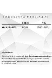 Volkswagen Polo Için Motor Muhafaza Tapası Uyumlu ürün fotoğrafı