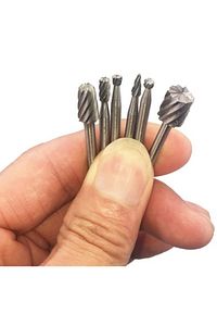 Mini Gravür Makinası Için Ahşap Oyma Törpüleme Delme Eğe Freze Uç Seti Kalıpçı 11 Parça Kalıpçı ürün fotoğrafı
