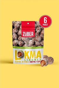 Lokma Limonlu Badem Ezmeli Meyve Topu 96g X 6 Paket ürün fotoğrafı