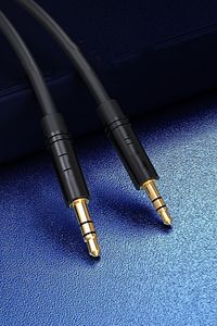 Iphone Samsung Xiaomi Huawei Oppo Uyumlu Örme 3,5mm Aux Çelik Örgü Araç Ev Müzik Video Ses Kablosu ürün fotoğrafı
