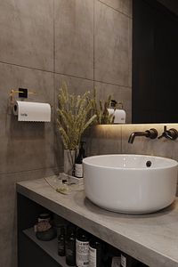 Gold Paslanmaz Dolu Çelik, Kağıt Rulo Havluluk, Peçetelik, Yapışkanlı Tasarım, Banyo Askısı ürün fotoğrafı