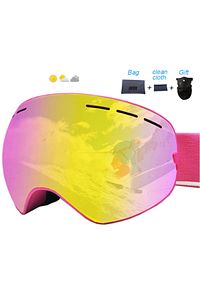 Unisex Uv400 Anti Sis Renkli Kayak Snowboard Gözlüğü ürün fotoğrafı