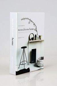 Monochrome Home Dekoratif Kitap Kutu ürün fotoğrafı
