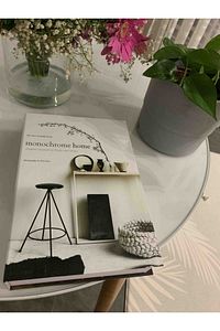 Monochrome Home Dekoratif Kitap Kutu ürün fotoğrafı