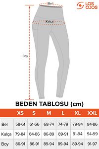 Kadın Lacivert Yüksek Bel Çift Cepli Toparlayıcı Spor Tayt ürün fotoğrafı