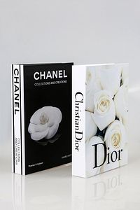 2'li Beyaz Gül/gül Dekoratif Kitap Kutu ürün fotoğrafı