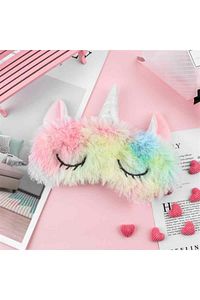 Sevimli Dondurma Unicorn Uyku Göz Bandı Maske ürün fotoğrafı