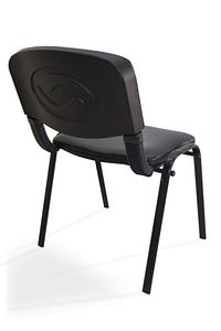 I Office Furniture & Desing Siyah Ofis Büro Bekleme Misafir Form Koltuğu Sandalyesi 007 ürün fotoğrafı