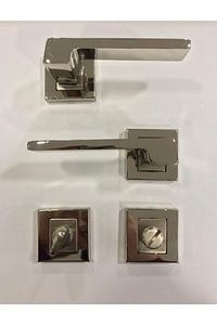Anka Kare Rozetli Kapı Kolu Wc - Banyo Kapısı - Kapı Kolu ürün fotoğrafı