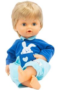 Çok Hastayım | 42 cm Hasta Et Bebek + Doktor Aksesuar Seti | Yanakları Kızaran Bebek ürün fotoğrafı