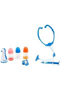 Çok Hastayım | 42 cm Hasta Et Bebek + Doktor Aksesuar Seti | Yanakları Kızaran Bebek ürün fotoğrafı