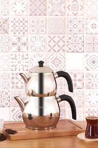 Cemre Maxi Siyah Çaydanlık Takımı 1.0-2.0lt ürün fotoğrafı