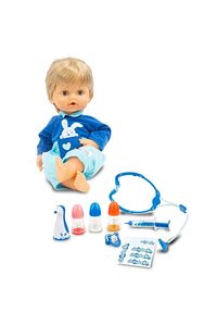 Çok Hastayım | 42 cm Hasta Et Bebek + Doktor Aksesuar Seti | Yanakları Kızaran Bebek ürün fotoğrafı