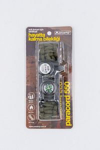 Paracord Hayatta Kalma Bilekliği Haki ürün fotoğrafı