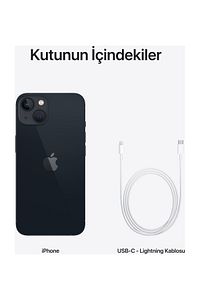 iPhone 13 256 GB Gece Yarısı Cep Telefonu (Apple Türkiye Garantili) ürün fotoğrafı