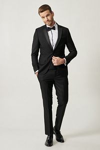 Erkek Slim Fit Dar Kesim Desenli Smokin Damatlık ürün fotoğrafı