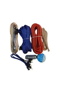 Kit 4 Ga Oto Amfi Tesisat Kablo Montaj Set Extra Kalın ürün fotoğrafı