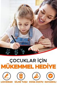 Grafik Digital Çocuk Yazı Çizim Tableti Lcd 8.5 Inc Ekranlı Bilgisayar Kalemli Glrshop ürün fotoğrafı