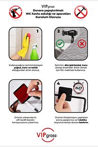 Kare Havluluk Ister Vakumlu Ister Vidalı Sistem Vs-707 Siyah Brl-2779 ürün fotoğrafı
