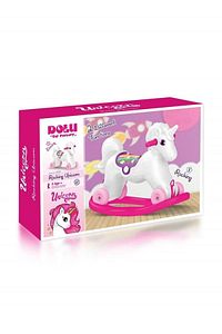 Unicorn Sallanan Tekerlekli At Pembe ürün fotoğrafı