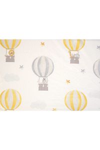 Anne Yanı Beşik Çarşafı Lastikli 2 Farklı Desen Balon Ve Orman Hayvanları 60x90 +12 Cm. 2'li Set ürün fotoğrafı