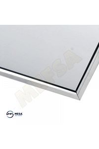 Paslanmaz Krom Metal Plakalık 52.7cm X 11.5cm 2 Adet ürün fotoğrafı