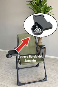 Bardaklık Kamp Sandalyesi Bardaklığı Piknik Sandalye Yan Sehpası Dikdörtgen ürün fotoğrafı