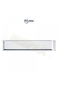 Paslanmaz Krom Metal Plakalık 52.7cm X 11.5cm 2 Adet ürün fotoğrafı
