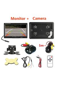 7 Inc Hd Araç Içi Monitör Park Kamerası Hediyeli Mesafe Çizgili 2 Kanal Girişli ürün fotoğrafı