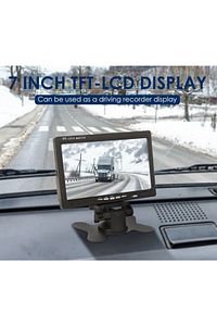 7 Inc Hd Araç Içi Monitör Park Kamerası Hediyeli Mesafe Çizgili 2 Kanal Girişli ürün fotoğrafı