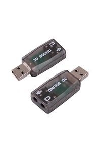 Usb Ses Kartı 5.1 3d Sound Usb Harici Ses Kartı Audio Çevirici ürün fotoğrafı