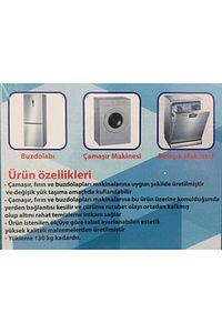 Tekerlekli Çeksür Teleskopik Buzdolabı Altlığı Çamaşır Makinesi Altlığı Çeksür Soba Altlığı ürün fotoğrafı