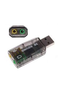 Usb Ses Kartı 5.1 3d Sound Usb Harici Ses Kartı Audio Çevirici ürün fotoğrafı