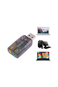 Usb Ses Kartı 5.1 3d Sound Usb Harici Ses Kartı Audio Çevirici ürün fotoğrafı