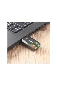 Usb Ses Kartı 5.1 3d Sound Usb Harici Ses Kartı Audio Çevirici ürün fotoğrafı