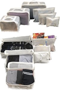 Bavul Organizer Çizgili 6lı Set ürün fotoğrafı