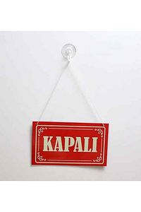 'açık - Kapalı' Kapı,cam Levhası (150 Micron Plastik) ürün fotoğrafı