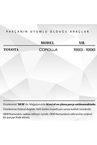 Toyota Corolla Için Su Fıskiye Memesi 2'li (1993 - 1998) ürün fotoğrafı