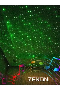 Starry Projektör Hoparlör Gece Lambası Siyah ürün fotoğrafı