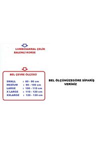 Çelik Balenli Bel Fıtık Korsesi Bel Düzleşmesi Bel Kayması Demirli Kuşak ürün fotoğrafı