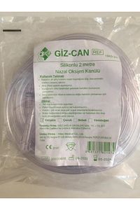 Gizcan Oksijen Kanülü (Nazal Kanül) Silikonlu 2 Mt ürün fotoğrafı