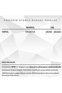 Opel Mokka Için El Fren Düğmesi - Krom ürün fotoğrafı