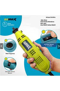 Germany Style 50 Parça Gravür Oyma Makinesi Dremel Taşlama Zımpara Kesme Seti 500 Watt ürün fotoğrafı