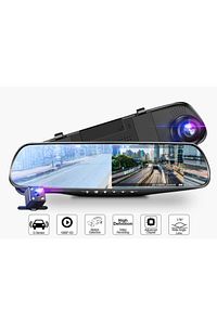 Araç Içi Park Kameralı Kayıt Kamerası 1080p Hddikiz Aynalı 4.3 Inc Ekran ürün fotoğrafı